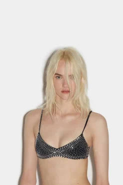 Allover Studs Bandeau Top