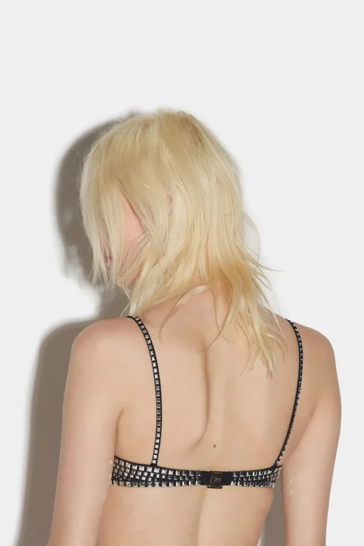 Allover Studs Bandeau Top