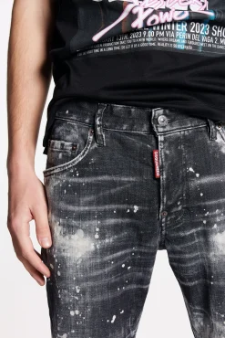 Bleached Wash Skater Jeans