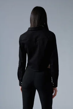 Bull Wash Icon Western Cropped Shirt
