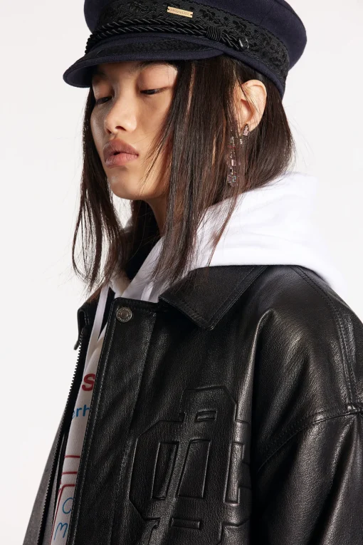Classic Leather Bomber Jacket
