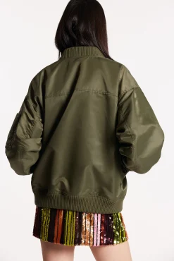 Classic Oversized Bomber Jacket