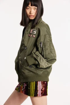 Classic Oversized Bomber Jacket