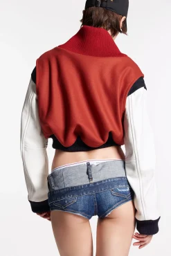 Cloudy Wash Denim Hot Pants