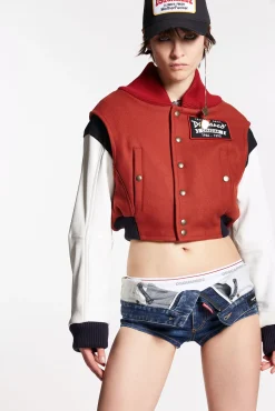Cloudy Wash Denim Hot Pants