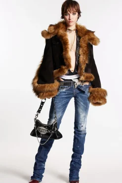 Cloudy Wash Super Low Waist Sharpei Jeans