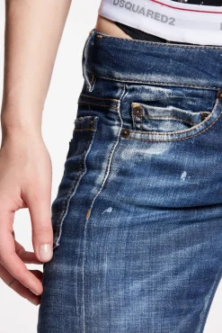 Cloudy Wash Super Low Waist Sharpei Jeans