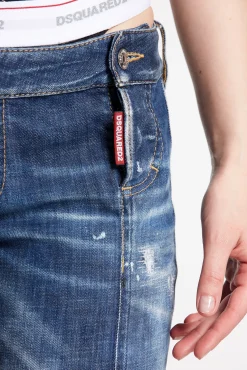 Cloudy Wash Super Low Waist Sharpei Jeans