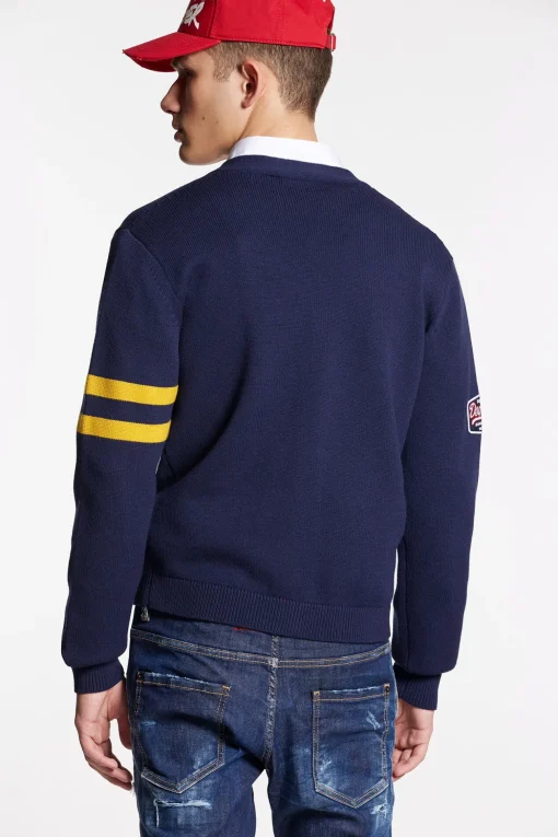 College Shetland Cardigan Knit