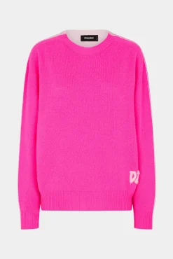 Contrast Color Crewneck Knit