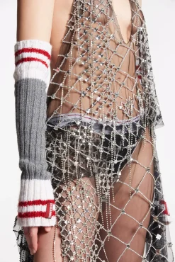 Crystal Cage Gown Dress