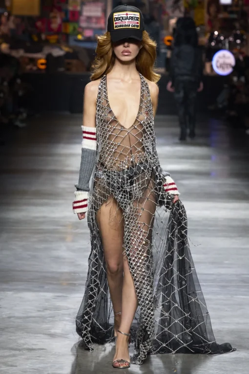Crystal Cage Gown Dress