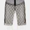 Crystal Cage Mini Skirt