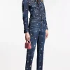 Crystal Flies Wash Boston Jeans