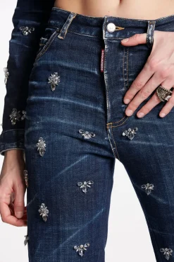 Crystal Flies Wash Boston Jeans
