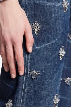 Crystal Flies Wash Boston Jeans