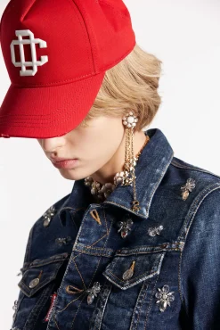 Crystal Flies Wash Boyfriend Jean Jacket