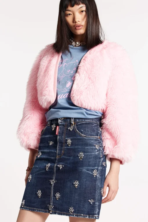 Crystal Flies Wash Mini Skirt
