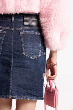 Crystal Flies Wash Mini Skirt