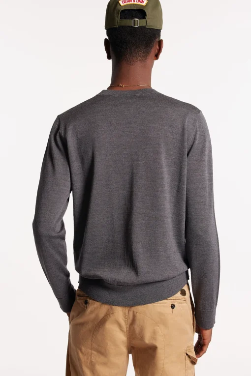 D2 Leaf Crewneck Knit
