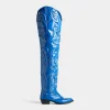 D2 Over-The-Knee Cowboy Boots