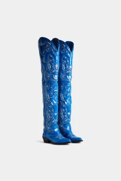 D2 Over-The-Knee Cowboy Boots