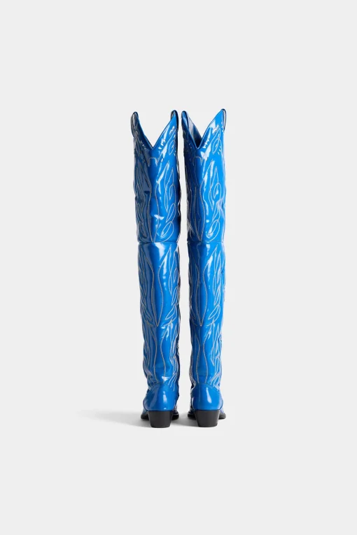D2 Over-The-Knee Cowboy Boots