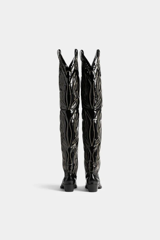 D2 Over-The-Knee Cowboy Boots
