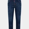 Dark Clean Wash Cool Girl Cropped Jeans