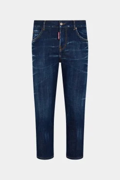 Dark Clean Wash Cool Girl Cropped Jeans
