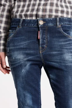 Dark Clean Wash Cool Girl Jeans