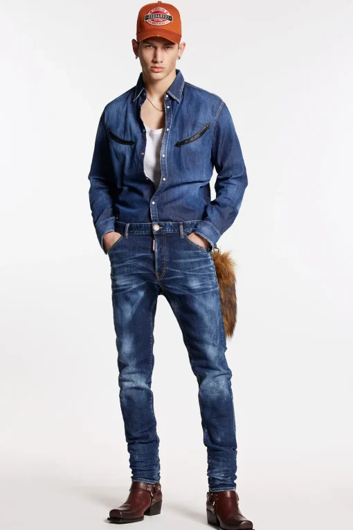 Dark Clean Wash Cool Guy Jeans