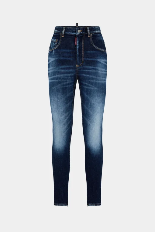 Dark Clean Wash High Waist Twiggy Jeans