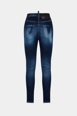 Dark Clean Wash High Waist Twiggy Jeans