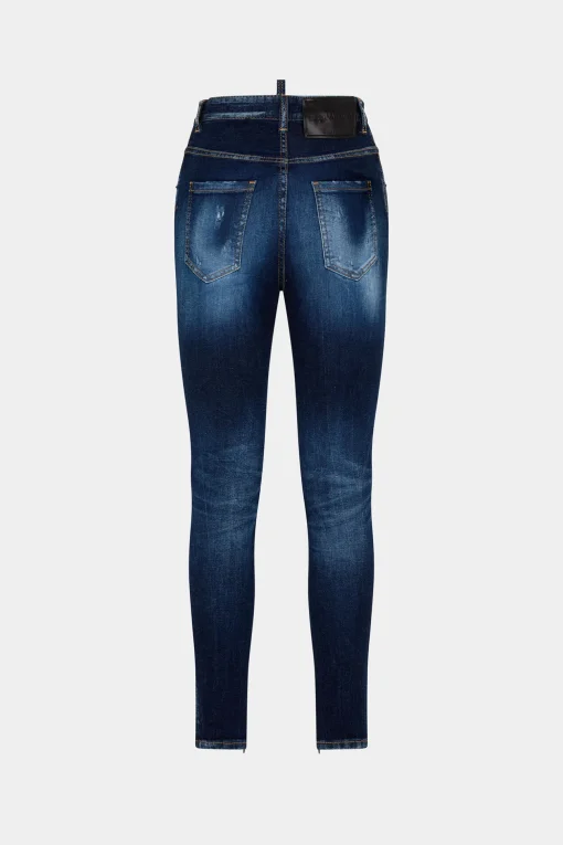 Dark Clean Wash High Waist Twiggy Jeans