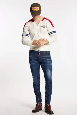 Dark Easy Wash Skater Jeans