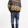 Dark Monster Maze Wash Skater Jeans
