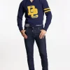 Dark Rince Wash Skater Jeans