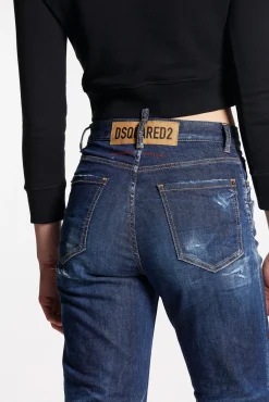 Dark Ripped Wash Boston Jeans