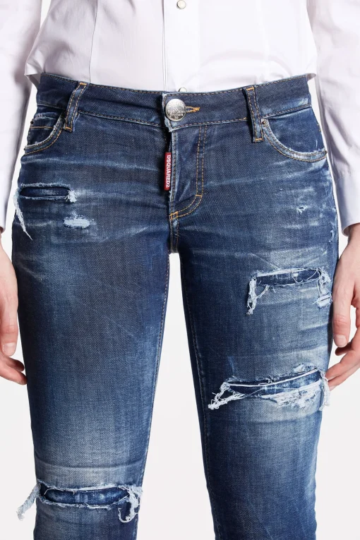 Dark Ripped Wash Jennifer Jeans