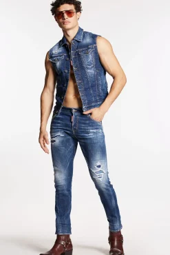 Dark Ripped Wash Sexy Twist Jeans