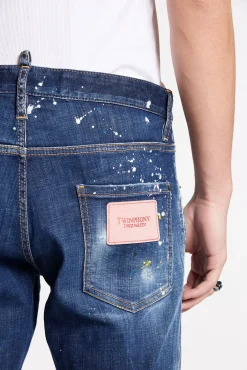 Dark Spotted Wash Cool Guy Jeans