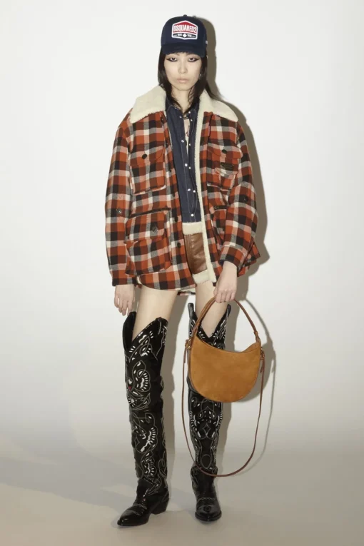 Dark Wash Boxy Western Shirt