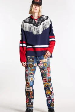 Dark White Sprinkle Wash 642 Jeans