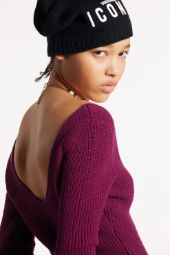 Deep Neckline Knit
