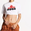 Dsq2 Gathered Cropped T-Shirt