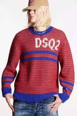 Dsq2 Jacquard Piquet Knit