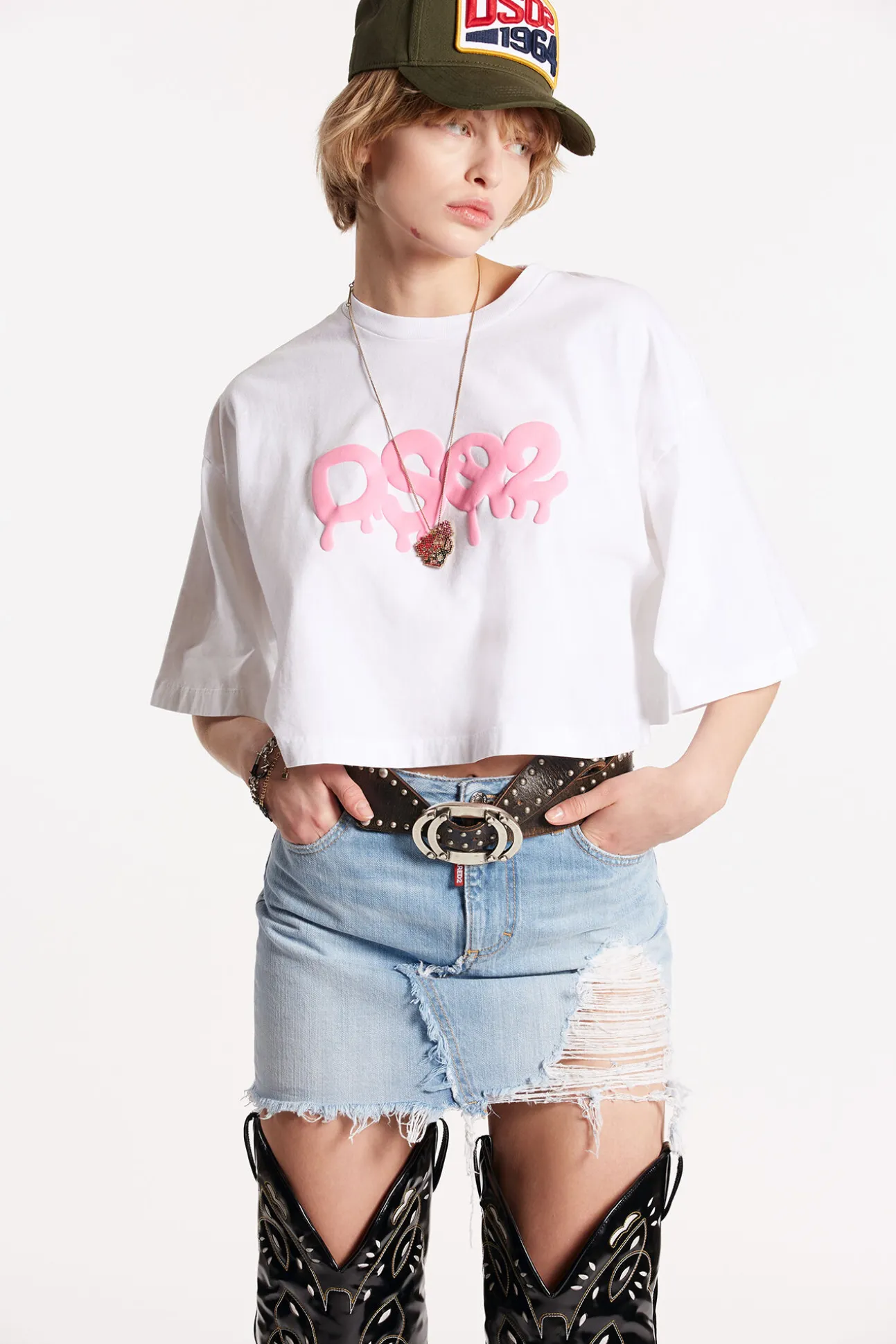 Dsq2 Oversize Cropped T-Shirt