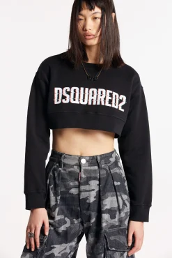 Dsquared2 Cropped Cool Sweatshirt
