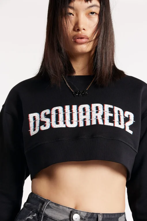 Dsquared2 Cropped Cool Sweatshirt